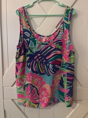 Lilly Pulitzer Multicolor Floral Brushstroke Tank